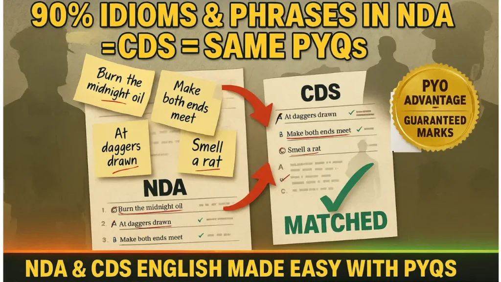 Mastering Idioms and Phrases for NDA & CDS 2025: 100 Must-Know Expressions for Exam Success
