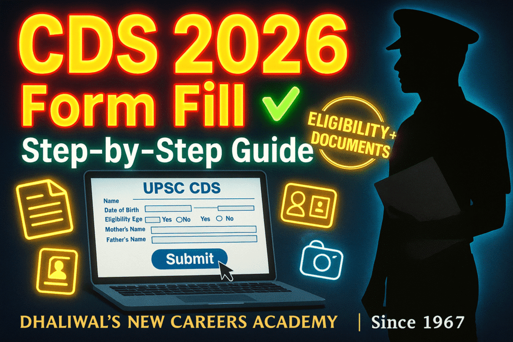 Step-by-Step Guide to Filling CDS 1 2026 Application Form