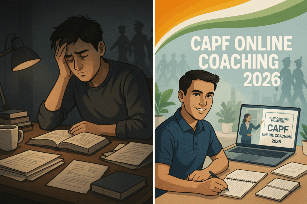 CAPF Online Coaching 2026 vs Self-Study