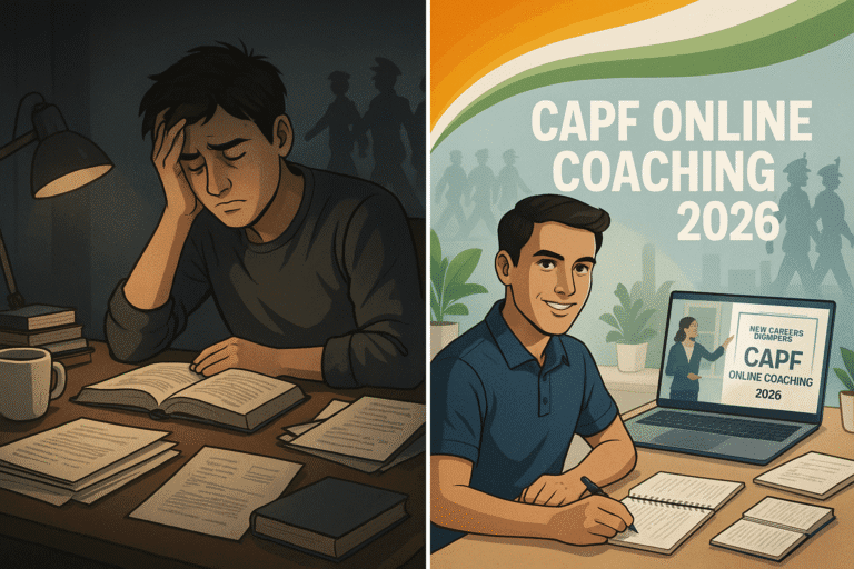 CAPF Online Coaching 2026 vs Self-Study