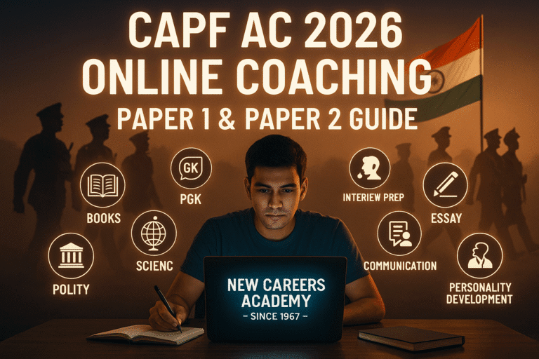 CAPF AC 2026 Online Coaching: Complete Guide for Paper 1 & Paper 2