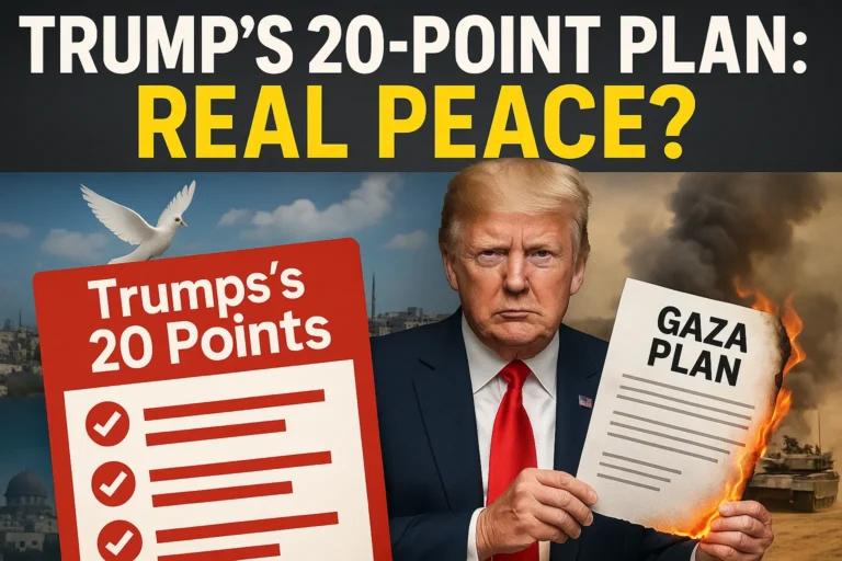 Trump 20 point peace plan for gaza - NCA Academy Defence Coaching
