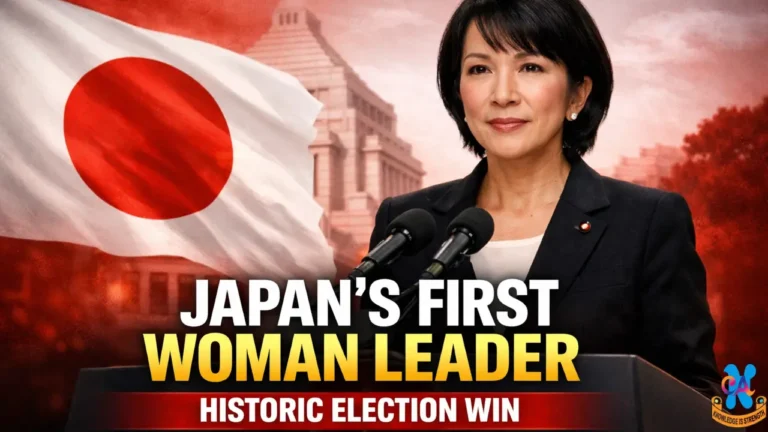 Sanae Takaichi after winning Japan’s 2026 general election, becoming the first woman leader to secure a parliamentary majority for the Liberal Democratic Party