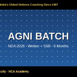 AGNI BATCH — NDA 2026 | Mentor Batch | Live Online + SSB + Mentorship