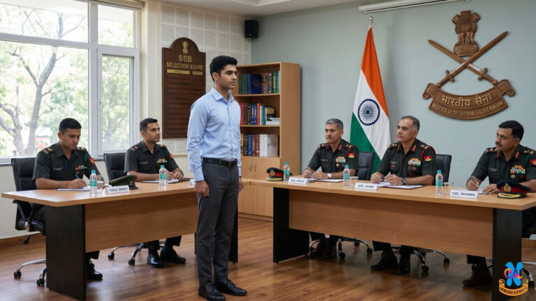 SSB interview board with Indian Army officers for Territorial Army selection