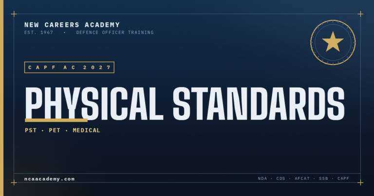 CAPF AC 2027 Physical Standards banner