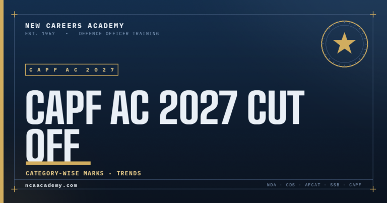 CAPF AC 2027 Cut Off banner