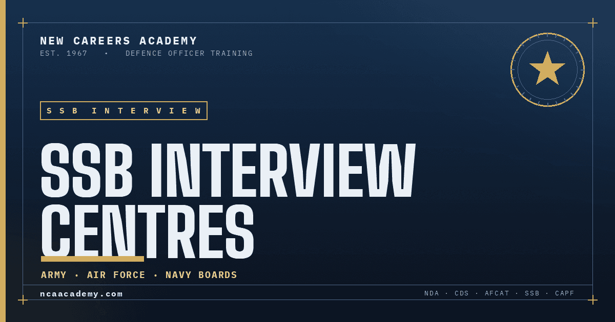 SSB interview centres in India