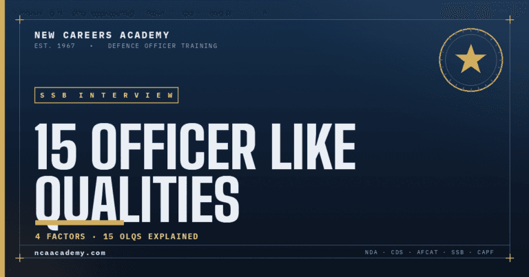 15 Officer Like Qualities OLQ for SSB