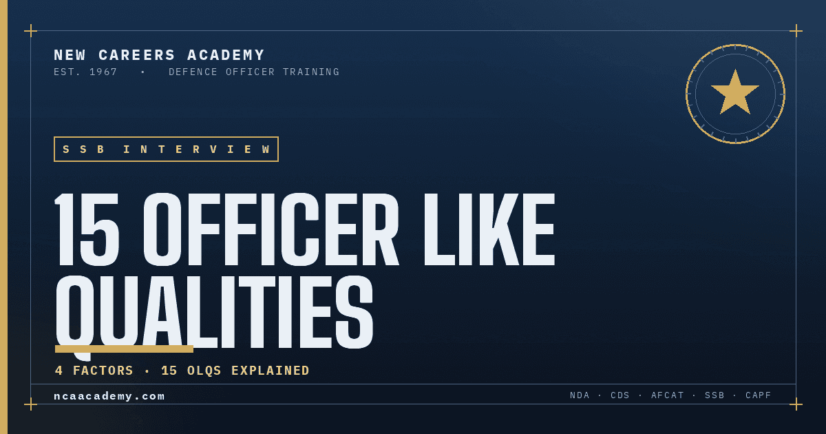 15 Officer Like Qualities OLQ for SSB