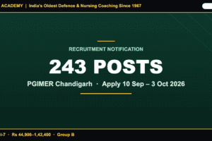 PGIMER Nursing Officer 2026